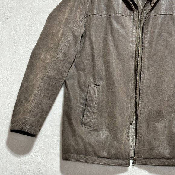 Danier Soft Leather Jacket Coat Brown Thinsulate Lining Men's Size S - Picture 4 of 16